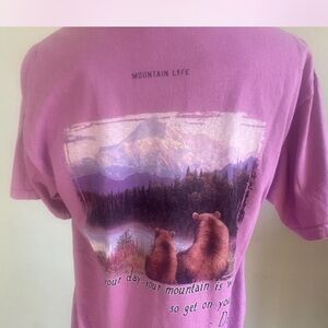 The Mountain Purple Bear Graphic Tee